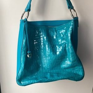 Brighton turquoise embossed bag NWT.